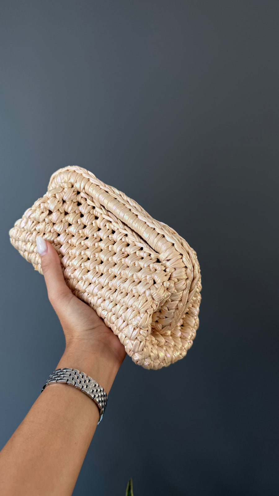 Pasticcino small ecopelle BEIGE PERLATO