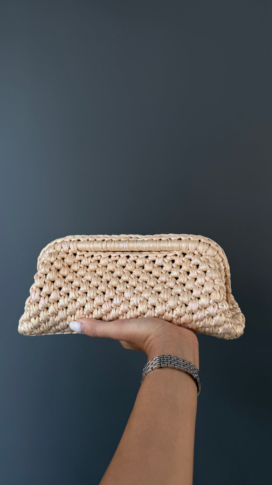 Pasticcino large ecopelle BEIGE PERLATO